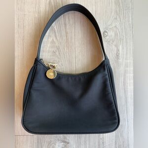 Ela Handbags Black Nylon Mini Purse